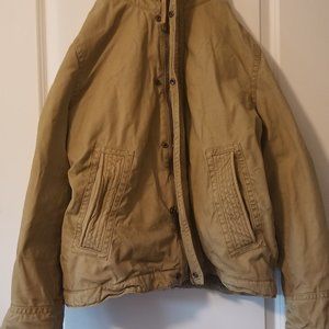 American Eagle Faux Fur-Line Utility Jacket